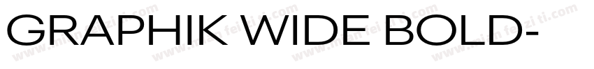 GRAPHIK WIDE BOLD字体转换